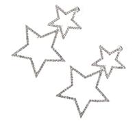 Beaupretty Star Earrings Rhinestone Dangle Drop for Women Sparkly Charms Earrings Simple Vintage Design Birthday