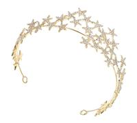 Beaupretty Star Headdress Tiara Hairband Rhinestone Crown Elegant Bridal Wedding Headdress Hair Accessory for Party Favor for Bride Crown and Hair Fascinators