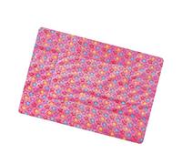 Beaupretty Star Patterned PET Blanket XL Double-Sided Thicken Flannel Pad Warm Cushion for Dogs Pink