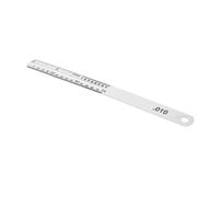 Beaupretty Steel Guitar Fret Measuring Ruler Metal String Height Gauge for Fret Leveling and Fingerboard Protection Luthier Setup Tool for Home Studio Maintenance