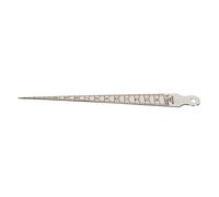 Beaupretty Steel Guitar Measuring Ruler with Smooth Margins for Accurate Bridge Gap and Fret Inspection, Black Colour, 1-15mm Measuring Level Tool for Guitar Maintenance and Setup