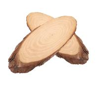 Beaupretty Stepping Stones Decorative Stones for Garden Pathway 2 Pcs Wood Oval Weather-resistant Sturdy Wooden with Textured Surface Safe and Secure for Walkway and Patio