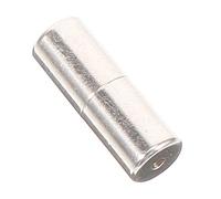 Beaupretty Sterling Silver S925 Decorative Barrel Screw Jewelry Clasps for Necklace and Bracelet Making, 1mm Hole Cord End Caps Connector for DIY Craft and Beading Supplies