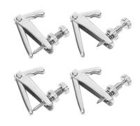 Beaupretty String Adjusters and Easy Replacement Violin Fine Tuners 4pcs Made of Alloy with Silver Finish for Highly Accurate Tuning Suitable for Violin and Cello String Instruments