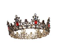 Beaupretty Stunning Baroque Diamond Crown Retro Bridal Tiara Elegant Headwear for Wedding Fashion Accessory