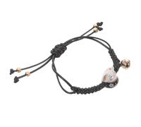 Beaupretty Stylish Handmade Fortune Cat Bracelet with Adjustable Woven Polyester String and Sturdy Black Ceramic Beads, for Casual Or Formal Occasions, Not Easy to Fade Or Break