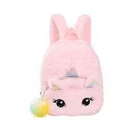 Beaupretty , Stylish Pink Shoulder Bag with Storage and Carrying Everyday Essentials Cute Unicorn Backpack Plush Kids School Bag for Girls Suitable for School and Outdoor Use