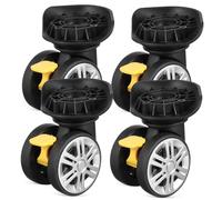 Beaupretty Suitcase Wheels Replacement 4pcs Travel Luggage Swivel Caster Wheels Universal Spinner Repair Kit for Trip Suitcases