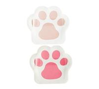 Beaupretty Synthetic Sponge Powder Puff for Women's Makeup Cat Claw Design Set of 2 Random Color