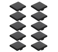 Beaupretty T-slot Extrusion Caps with Smooth Chamfered Edges 10pcs Black Plastic and Flush Installation, Optimizing Build Times and Protecting Equipment for 30x30mm Aluminum Profiles