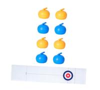 Beaupretty Tabletop Curling Game Fun Indoor Multiplayer for Adults Color Cognitive Development Compact Travel for Family Parties Gatherings