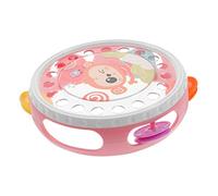 Beaupretty Tambourine Pink Handbell Educational Percussion Instrument for Parties and Music Development