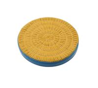 Beaupretty Tatami Futon round Pouf Dollhouse Decoration Accessories Miniature Japanese Style Straw Mat Supplies for Dollhouse Home Decor and Bedroom Display