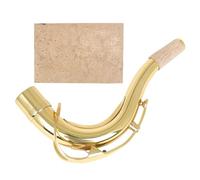 Beaupretty Tenor Saxophone Neck Replacement Bend Neck with Cork Sheet Sax Accessories for Music Performance