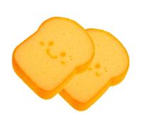 Beaupretty Thick Toast Shaped Kitchen Sponge Reusable Dish Scrubber Pad for Pots and Dishes Cleaning Heavy Duty Non-Scratch Creative Design