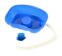 Beaupretty Thickened Plastic Hair Washing Basin with Smooth Edges and Drain Tube for Bedridden Elderly and Pregnant Women Comfortable Neck Support Shampoo Tray for Medical and Home Use
