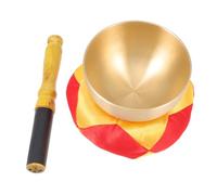 Beaupretty Tibetan Meditation Bowl Singing Bowl with Cushion Mallet for Yoga Mindfulness Stress Relief and Relaxation for Healers Teachers and Students