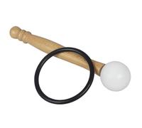 Beaupretty Tibetan Singing Bowl Mallet Set with Rubber Ring, White Crystal Singing Bowl Stick for Meditation and Sound Therapy, 2pcs Percussion Accessory Kit