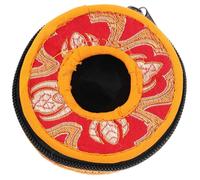 Beaupretty Tibetan Tingsha Bells Storage Pouch Medium Nepal Hand Touch Bell Sleeve Tear Resistant Carry Case for Meditation Compact Portable Protective Bag Random Color