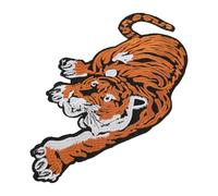 Beaupretty Tiger Animal Embroidery Patch and Long Serving Life Easy to Sew Embroidery Thread, Chic Design Decorative Applique Patches for Sewing Craft and Embellishing Clothes