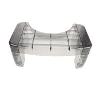 Beaupretty Toilet Stool for Squatting Posture Lightweight Clear Plastic Poop Stool for Adults Modern Bathroom Squatting Aid Elegant Design for Home Public Restrooms Light Gray