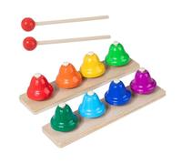 Beaupretty Tone Hand Bells for Compact Percussion Instrument for Early Education and Musical Development Classroom Percussion Cultivating Rhythm and Coordination Skills