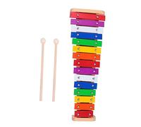 Beaupretty Tone Wooden Xylophone Percussion Instrument for Bright Color Educational Musical for Hand Eye Coordination and Early Music Literacy Development