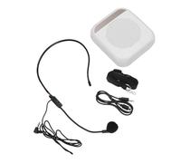 Beaupretty Tour Guide Amplifier Loudspeaker Ear Microphone Convenient Speech Amplifier for Teachers White Metal Street Vendor Loud-speaker