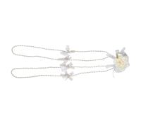 Beaupretty Traditional Wedding Lasso Rope with White Rose Handfasting Cord for Ceremony Smooth Texture Unity Rope for Western Wedding Easy to Use Bridal Supplies with Cultural Significance
