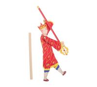 Beaupretty Traditional Wooden Shadow Puppet for Safe Natural Material Chinese Folk Art Design Early Learning Creative Educational Puppet Theatre Playset