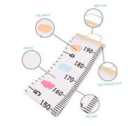 Beaupretty Train Pattern Growth Chart Art Hanging Ruler for Nursery Canvas Height Measurement Decal Easy to Install Adorable Wall Decor for Boys