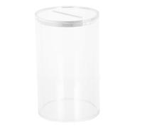 Beaupretty Transparent Acrylic Money Box with Easy-open Lid for Cash and Coin Storage Large Capacity Money Organizer for Restaurants Bars Cafes Fundraisers and Events