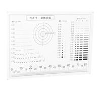 Beaupretty Transparent Card Grading Centering Tool with Precision Crack and Spot Gauge for Accurate Brake Pad and Positioning Measurement Multipurpose Film Ruler for Point and Line Inspection