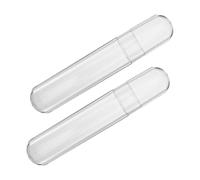 Beaupretty Transparent Circular Tweezers Case for Eyelash Extensions Portable Oval Organizer Storage Box with Multifunctional Lash Tweezer Holder for Beauty Tools