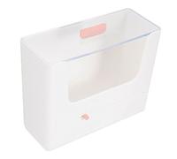 Beaupretty Transparent Makeup Organizer Box with Lid Dustproof Plastic Cosmetic Storage Cabinet for Desktop Sundries Sorting and Medicine Case for Home and Office Use