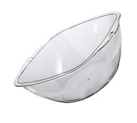 Beaupretty Transparent Salon Wash Basin High Grade Plastic Face Cleansing Bowl for Skin Management Home and Professional Use Smooth Surface