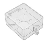 Beaupretty Transparent Switch Guard Cover Opening with Push Button Protector for Wall Switches and Outlets Easy Install Lockable Safety Case Preventing Accidental Activation in Homes and