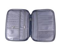 Beaupretty Travel Passport Holder Pouch Large Document Organizer Bag for Id Credit Cards and Travel Essentials Handy Navy Design for Secure Storage