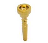 Beaupretty Trumpet Mouthpiece Gold Plated Trumpet Instrument Accessory for Intermediate to Advanced Players Durable Elegant Replacement Part for Standard Trumpets