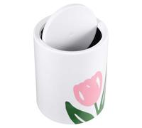 Beaupretty Tulip Floor Rubbish Bucket 8l Plastic Kitchen Garbage Can | Dual Waste Bins Kitchen, Room Trash Can for Bathroom and Bedroom, Easy Cleaning