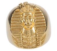 Beaupretty Tutankhamun Men's Ring Stainless Steel Fashion Male Ring Chic Decor for Men