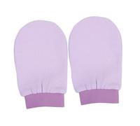 Beaupretty Two-piece Purple Violet Exfoliating Bath Gloves and Double-sided Thick Polyester Scrub Towels for Women, Powerful Dead Skin Removal, Suitable for Shower and Spa Body Random Color