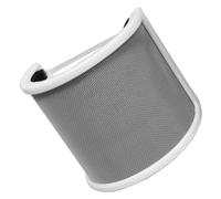 Beaupretty U Shape Microphone Windscreen Cover with Noise-reducing Function and Easy Installation, White Abs and Sponge Material Pop Filter for Recording Applications