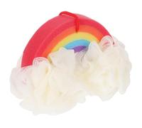 Beaupretty Ultra Absorbent Colorful Bath Shower Sponge with Hanging Lanyard Soft Exfoliating Body Scrubber for Delicate Skin Lightweight and Easy to Use Bathing Tool for Adults