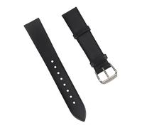Beaupretty Ultrathin Endurable Leather Watch Strap Cattlehide Band with Quick Release System Classic Black with for Timeless Style and Comfort