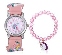 Beaupretty Unicorn Watch for Kids with Stainless Steel Case Simple-Style Dial Accurate Timekeeping and Delicate Bracelet Stylish Appearance for Children's Day Birthday