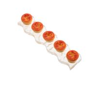 Beaupretty Unique Acrylic Egg Tart Manicure Pen Holder Makeup Brush Rack Organizer for Nail Art