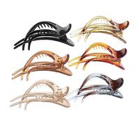 Beaupretty Unique French Hair Claw Clip Plastic Hair Clip for Women Styling Hair Clip Flat Design