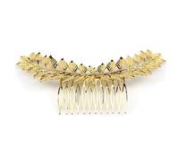 Beaupretty Unique Women's Hair Comb Set 2pcs Retro Vintage Foliage Shaped Alloy Comb Stylish for Parties Special Occasions