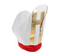 Beaupretty Unisex Pope Costume Hat for Halloween and Church Play Fade-resistant Cardinal Miter Headpiece Easy Wear Clergy Accessory for Biblical and Nativity Performances